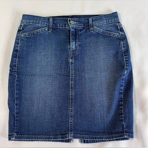 Levi The Original Jean Short Denim Jean Skirt Women's Size 6 Blue‎